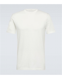 Футболка luke из хлопкового джерси, белый The row