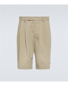 Шорты-бермуды из смесовой шерсти, бежевый Amiri