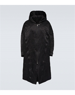Пуховик jumbo peter из хлопка и шелка, черный Rick owens