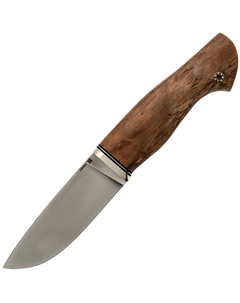 Нож Охотник, сталь Elmax, рукоять стабилизированная карельская береза Мастерская ульданова