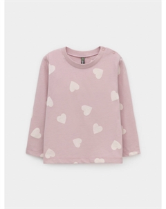 Лонгслив из натурального хлопка для девочки Crockid