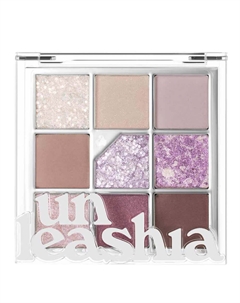 Палетка теней для век с глиттерами Glitterpedia Eye Palette №4 All of Lavender Fog Unleashia