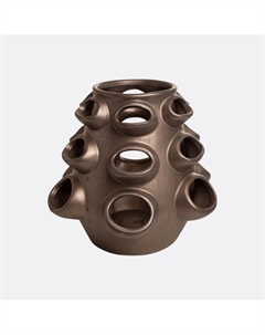 Ваза-артобъект в бронзовом цвете 29 см каштановый So'home