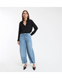 Рубашка с длинными рукавами черный La redoute collections