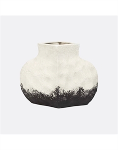 Ваза керамическая с художественным градиентом и фактурной поверхностью черный Laredoute