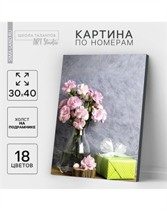 Картина по номерам на холсте с подрамником Школа талантов