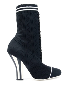 Текстильные ботильоны Fendi