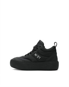 Высокие кеды с белым лого сбоку No21