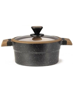 Кастрюля 4.5л Марсель LR02-303, алюминиевая, с крышкой Lara