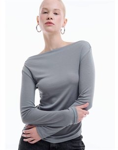 Легкий лонгслив с драпировкой Твое