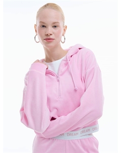 Домашняя велюровая Half zip толстовка Твое