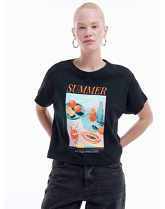 Футболка с летним принтом Твое