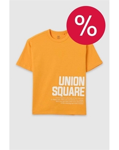 Футболка хлопковая с принтом Ovs