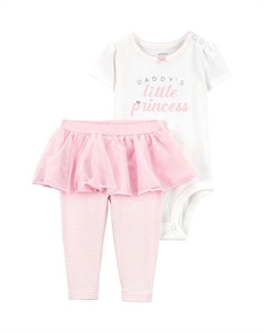 Комплект из боди и брюк с юбкой Carter`s