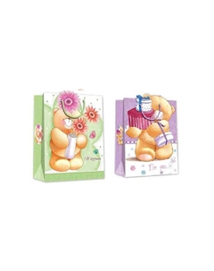 Пакет подарочный (D) 33х26х14см с блестками в асс-те Нет марки