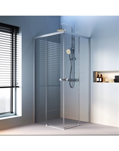 Душевой уголок X-Joy 90x90 W94G-403-9090-MT стекло прозрачное, профиль хром матовый Am.pm.