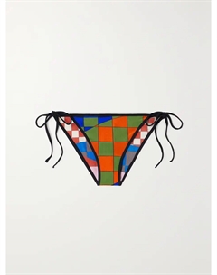 Трусики бикини стрейч с принтом, синий Pucci