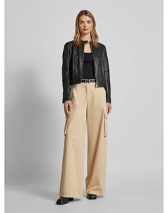 Блейзер из искусственной кожи, модель «Saleste», черный Boss orange