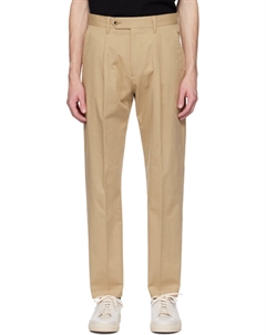 Брюки плиссированные цвета загара Paul smith