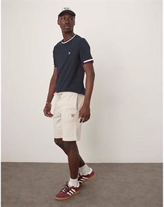 Шорты-свитшоты бежевого цвета Lyle & scott