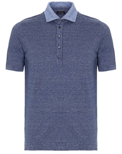 Поло изо льна и хлопка Cesare attolini