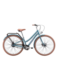 Велосипед городской Comfort Lady 28" 2025, темно-бирюзовый/лавандовый, HQ-0017937 (Рама: L) Stark