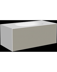 Тумба с раковиной Олланд 100 бежево-серая Stworki