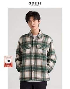 Рубашка с длинными рукавами, зеленый Guess