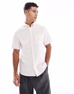 Рубашка оксфорд розового цвета Asos design