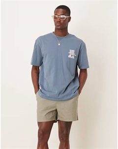 Укороченные шорты из льняной смеси цвета хаки Asos design