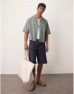 Длинные джинсовые шорты в необработанном виде Asos design