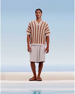 Элегантные шорты-карго нейтрального цвета Asos design