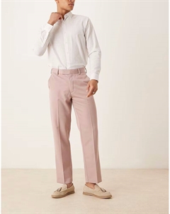 Элегантные прямые брюки в пыльно-розовом цвете Asos design
