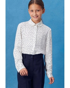 Блуза в мелкий горох Смена