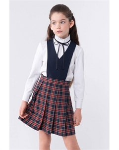 Сарафан с юбкой в клетку Смена