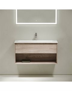 Тумба под раковину без столешницы Marmi 1.0 100 дуб галифакс натуральный Sancos