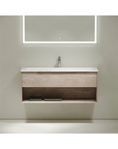 Тумба под раковину без столешницы Marmi 1.0 120 дуб галифакс натуральный Sancos