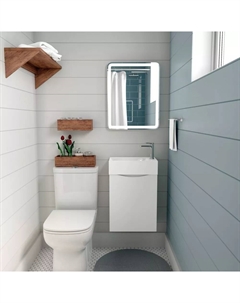 Тумба под раковину Liberty L, 40, подвесная, Bianco Lucido Art&max