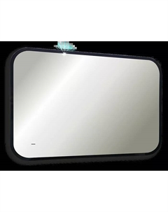 Зеркало Siena S 120х80 черное, с LED-подсветкой, 6000К Art&max