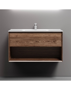 Тумба под раковину подвесная Marmi 1.0 90 Дуб Чарльстон MR1.090ECH Sancos
