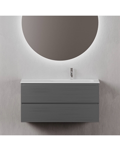 Тумба под раковину без столешницы Folk 100 R grey soft Sancos