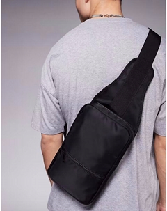 Маленький нейлоновый рюкзак через плечо черного цвета Asos design