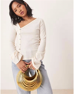 Сумка-клатч с металлическим тиснением и тиснением в золоте Asos design