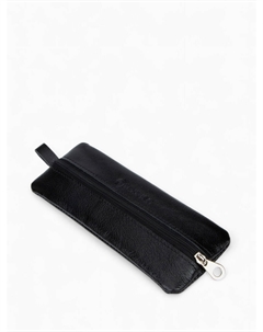Ключница на молнии, длина 17 см, кольцо, цвет черный Textura