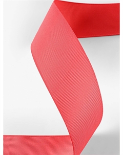 Лента репсовая, 40 мм, 23±1 м, розовая №25 Арт узор