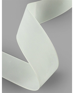 Лента репсовая, 40 мм, 23±1 м, молочная №08 Арт узор