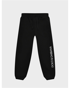 Брюки спортивные с вышитым логотипом DG, черные Dolce&gabbana