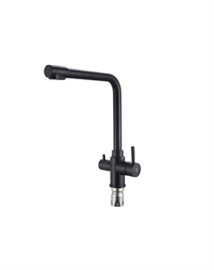 Смеситель для кухни SUS125BL-017F-015 черный Рмс