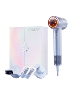 Фен для волос с отрицательными ионами Carvnrly, Glacier Silver Essence Gift Set
