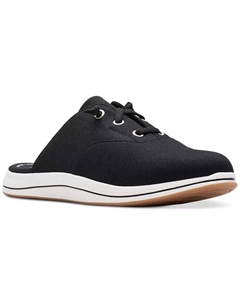 Женские слипоны на шнуровке Breeze Clara, черный Clarks